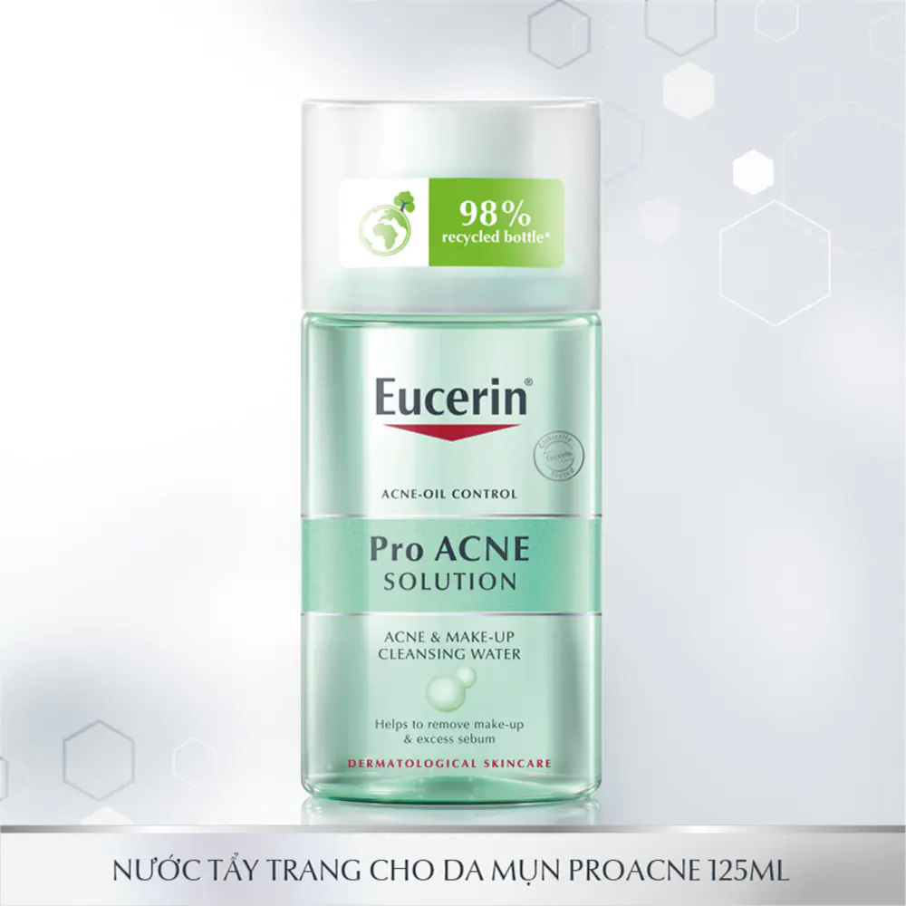 Nước Tẩy Trang Cho Da Dầu Mụn EUCERIN PRO ACNE SOLUTION CLEANSING WATER 125ML