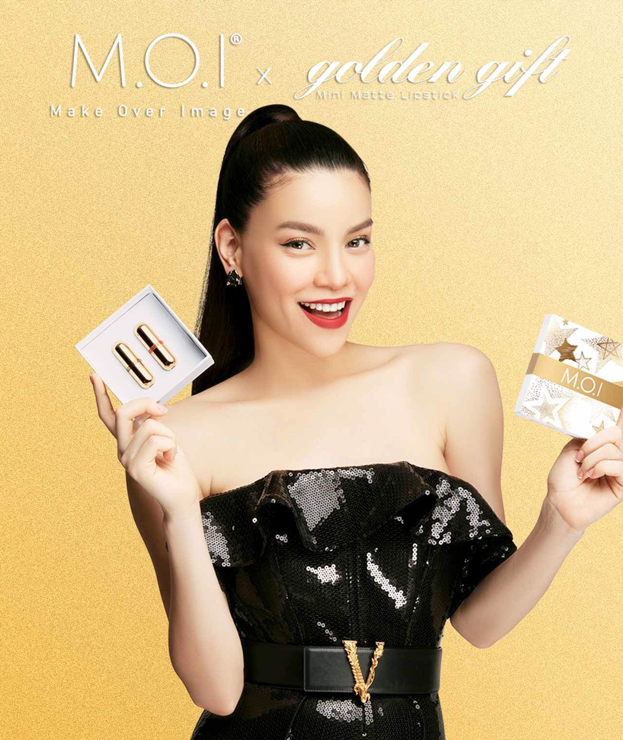 [Phiên bản 2.1 LOVE] Set 2 Son Thỏi M.O.I MINI GOLDEN GIFT