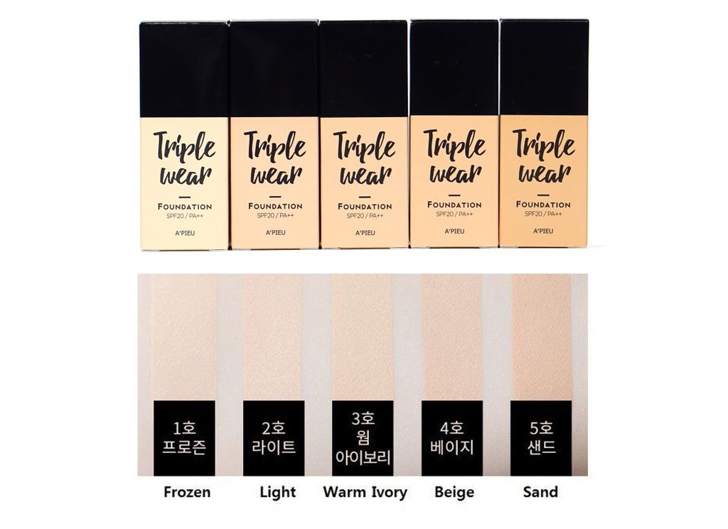 Kem nền cho da khô A'Pieu Triple Wear Foundation SPF20 PA++