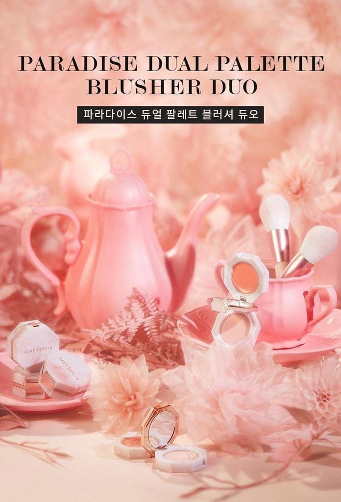 Má hồng Dear Dahlia Bloom Edition Dual Palette Blusher - Beauty Box