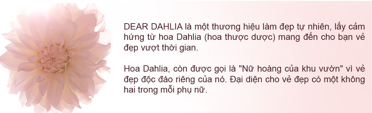 thành phần chính của mỹ phẩm Dear Dahlia