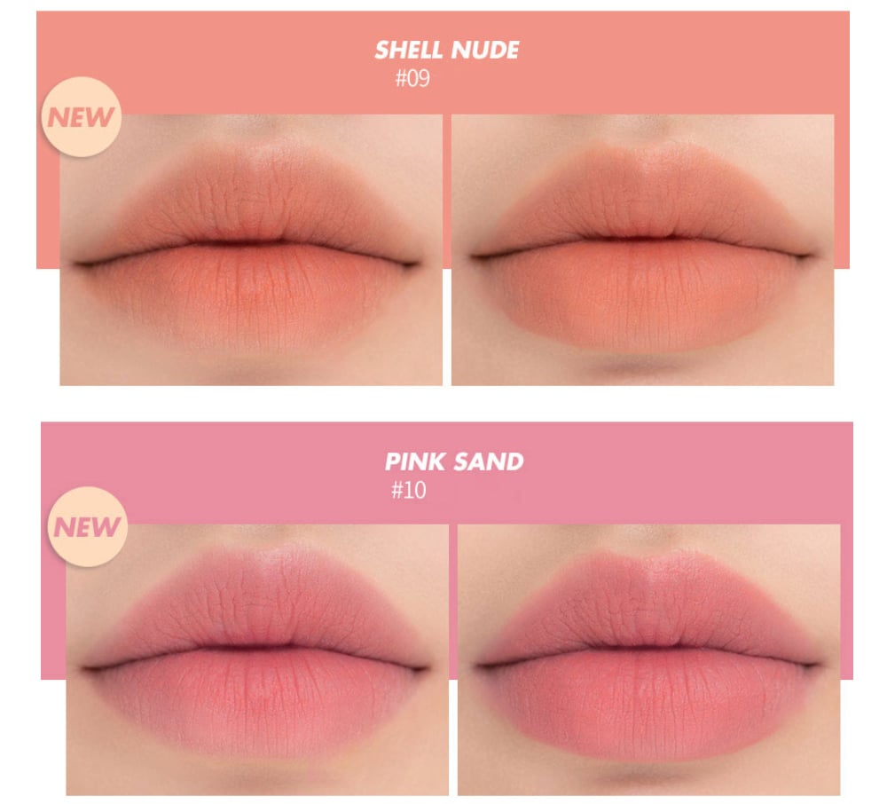 bảng màu Son Thỏi Lì ROMAND ZERO MATTE LIPSTICK