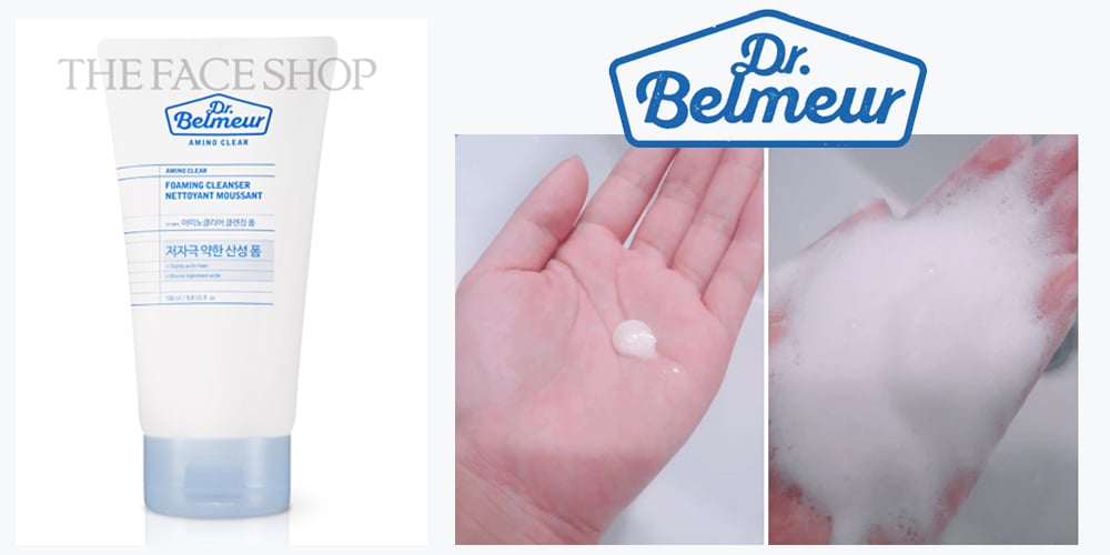 Sữa Rửa Mặt Dịu Nhẹ DR.BELMEUR AMINO CLEAR FOAMING CLEANSER