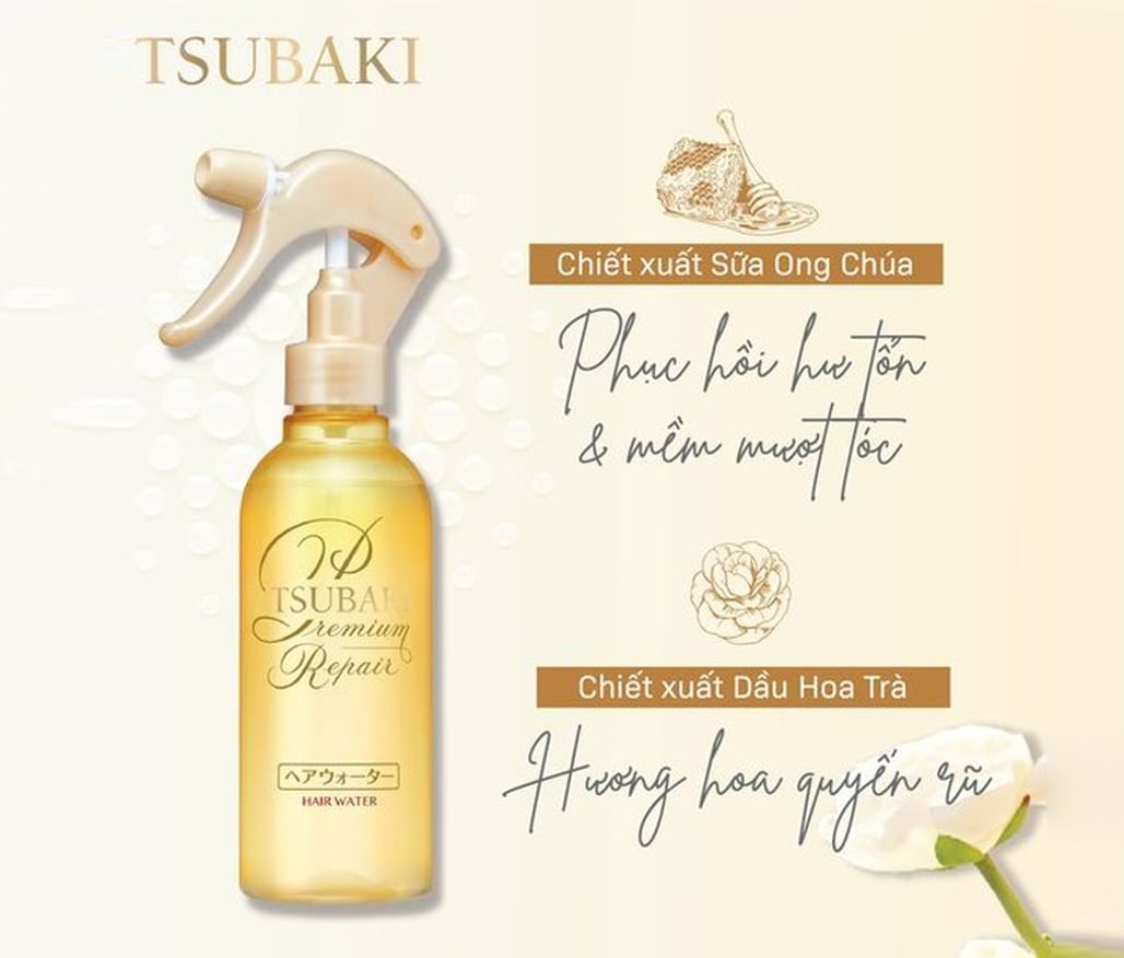 Xịt dưỡng tóc Tsubaki Premium Repair Hair Water