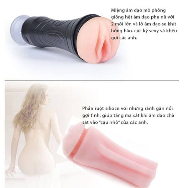 Âm đạo giả đèn pin cầm tay hít tường rung giá rẻ