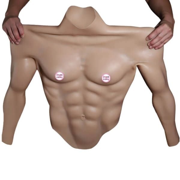 Áo Cosplay Silicon Giả Cơ Bắp Body 6 Múi Cường Tráng Cho Nam