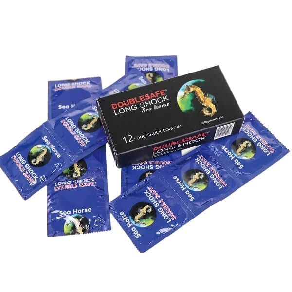 Bao Cao Su Kéo Dài Thời Gian Cá Ngựa DOUBLESAFE LONG SHOCK