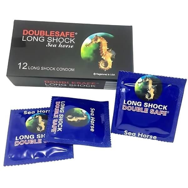 Bao Cao Su Kéo Dài Thời Gian Cá Ngựa DOUBLESAFE LONG SHOCK