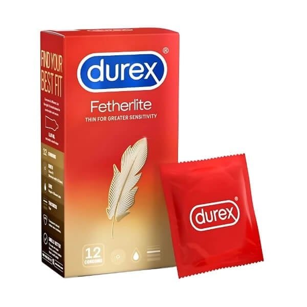 Bao Cao Su Thiết Kế Siêu Mỏng Ôm Sát DUREX FETHERLITE ULTIMA