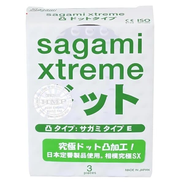 Bao Cao Su Mỏng Gai Nổi Tăng Khoái Cảm SAGAMI XTREME WHITE
