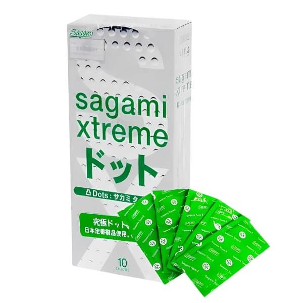 Bao Cao Su Mỏng Gai Nổi Tăng Khoái Cảm SAGAMI XTREME WHITE