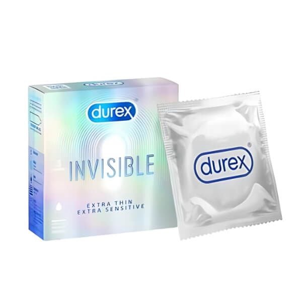 Bao Cao Su Siêu Mỏng Cảm Giác Như Không Đeo DUREX INVISIBLE