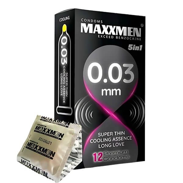 Bao Cao Su Siêu Mỏng The Mát Kéo Dài Quan Hệ MAXXMEN 003 5IN1