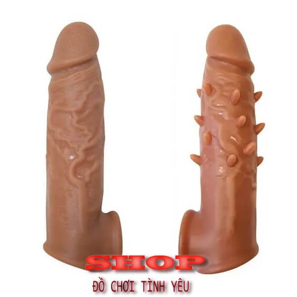 Bao đeo dương vật bi hạt tăng kích thước massage nữ