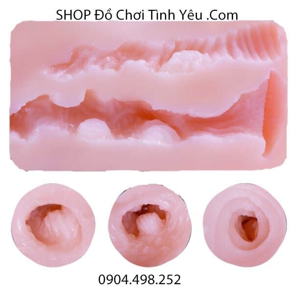 Búp Bê Nhỏ TPE Cầm Tay Âm Đạo Giả Chúm Chím Như Gái Mới Lớn