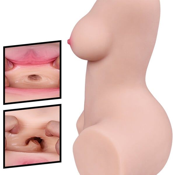 Búp bê tình dục bán thân ngực nhỏ phẳng vú lép đáng yêu