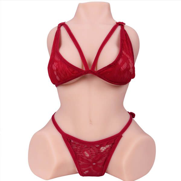 Búp bê tình dục bán thân ngực nhỏ phẳng vú lép đáng yêu