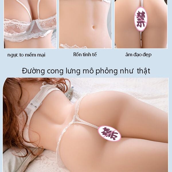 Búp bê tình dục bán thân nửa người cao cấp có đầu mặc đồ lót