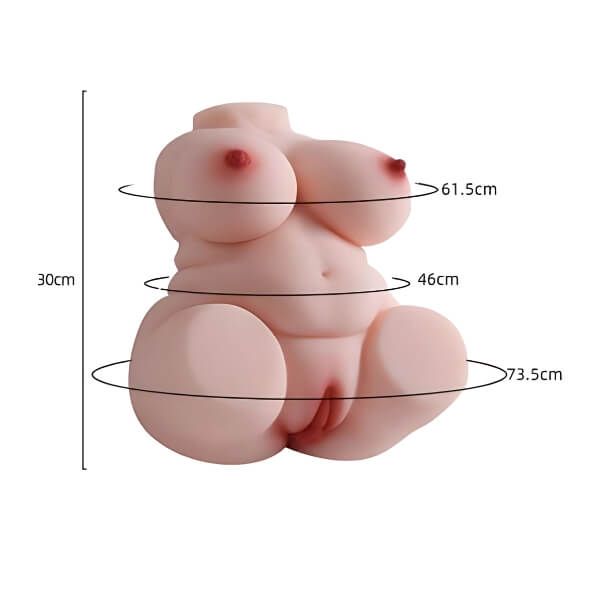 Búp Bê Tình Dục Bán Thân Phụ Nữ Mập Béo Bụng To Mềm Mịn