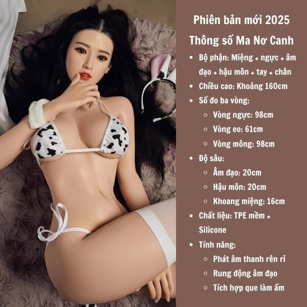 Búp Bê Tình Dục Bơm Hơi Gấp Gọn Cô Nàng Bò Sữa Hở Bạo Sexy