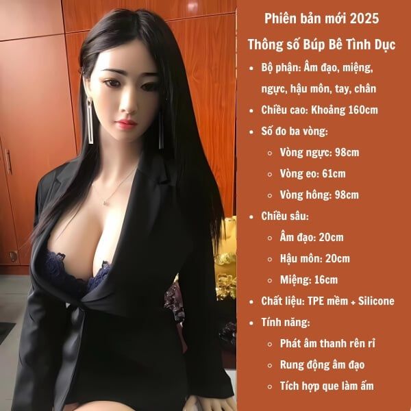 Búp Bê Tình Dục Bơm Hơi Gấp Gọn Gái Xinh Công Sở Dâm Loạn