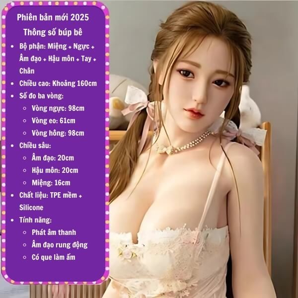 Búp Bê Tình Dục Bơm Hơi Gấp Gọn Tiểu Thư Gợi Tình Mãnh Liệt