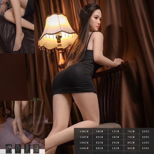 Búp Bê Tình Dục Cao Cấp Người Tình Váy Đen 2 Dây Cuồng Dâm
