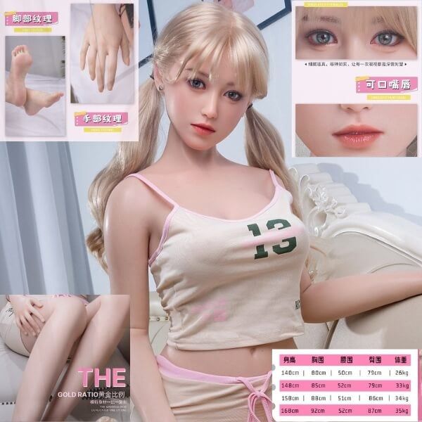 Búp Bê Tình Dục Cao Cấp Phong Cách Dễ Thương Tóc Vàng NANCY