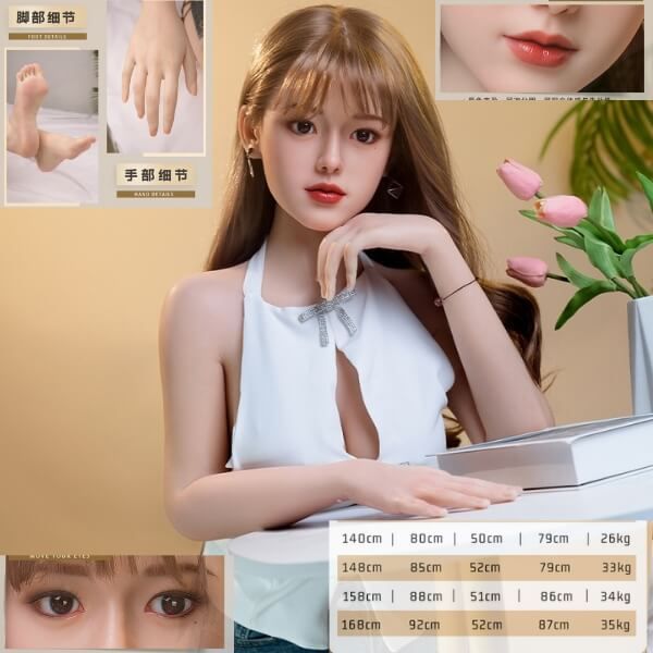Búp Bê Tình Dục Cao Cấp Vẻ Đẹp Khiêu Gợi Với Áo Yếm Hở Ngực