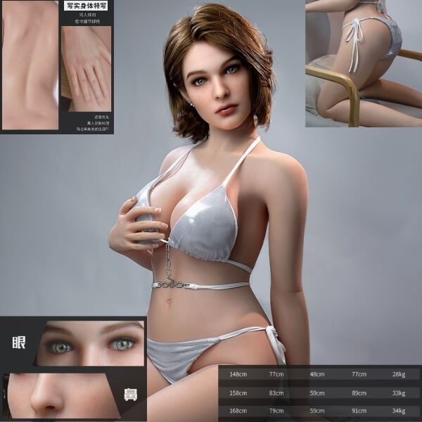 Búp Bê Tình Dục Châu Âu Nàng Tây Dâm Loạn Mặc Bikini Ánh Kim
