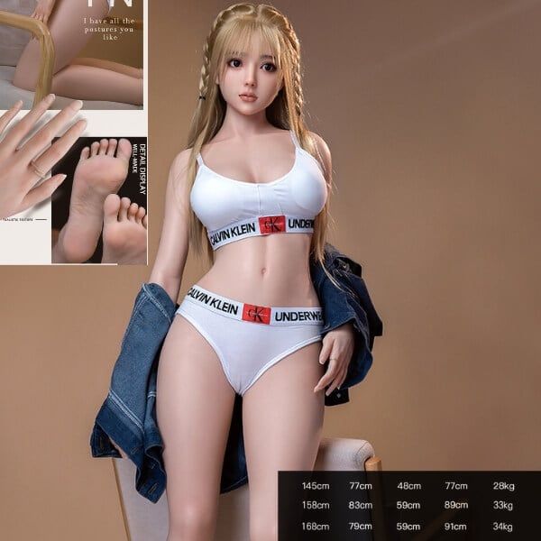Búp Bê Tình Dục Sexy Cô Gái Nội Y Trắng CK Tóc Vàng Mê Đắm
