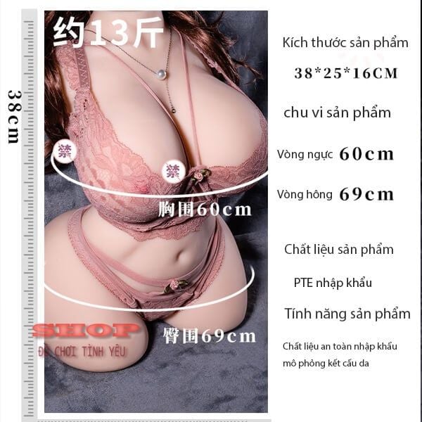 Búp bê tình dục thân hình đầy đặn mềm mại không đầu tay chân