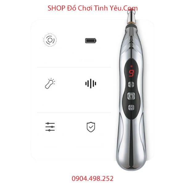 Bút Massage Khai Thông Kinh Lạc 9 Cấp Độ Xung Điện XINDEFENG