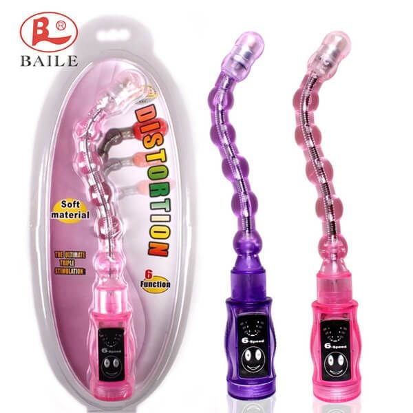 Cây Rung Hậu Môn Mạnh 6 Tốc Độ Uốn Cong Nhiều Bi DISTORTION