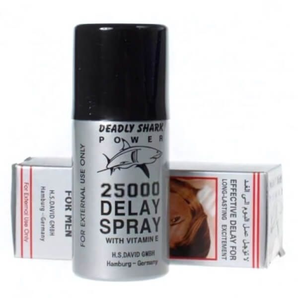 Chai Xịt Kéo Dài Thời Gian Quan Hệ Cá Mập 25000 DELAY SPRAY