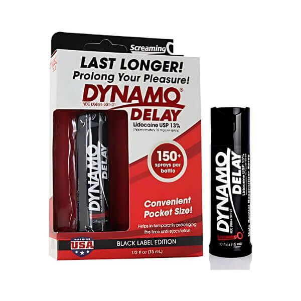 Chai Xịt Hỗ Trợ Kéo Dài Thời Gian Quan Hệ DYNAMO DELAY BLACK