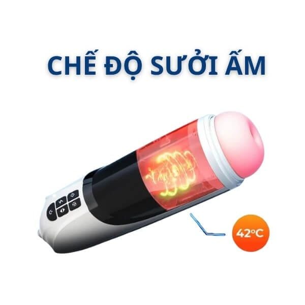 Cốc Thủ Dâm Đa Năng Sưởi Ấm Nhiệt Có Phát Âm Rên Rỉ AIERLE