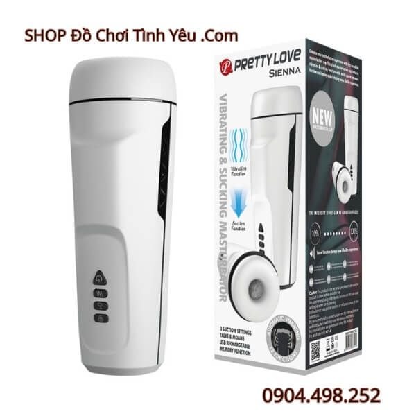 Cốc Thủ Dâm Rung Hút Phát Âm Thanh Mạnh Mẽ PRETTY LOVE SIENNA