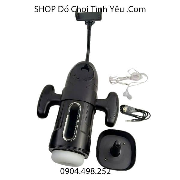 Cốc Thủ Dâm Tàu Vũ Trụ Tự Động Đa Năng Kèm Giá Đỡ Điện Thoại