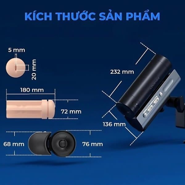 Cốc Thủ Dâm Tự Động Đa Năng Kết Nối App LOVENSE SOLACE PRO