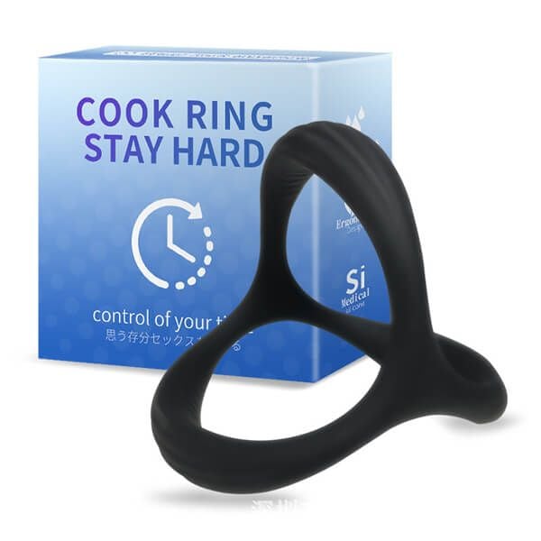 Cock Ring vòng đeo siết khóa dương vật lâu ra Stay Hard
