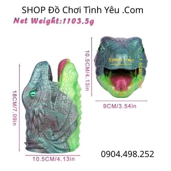 Đầu Thằn Lằn Mở Miệng Thủ Dâm Kích Thích Kiểu Mới Cho Nam