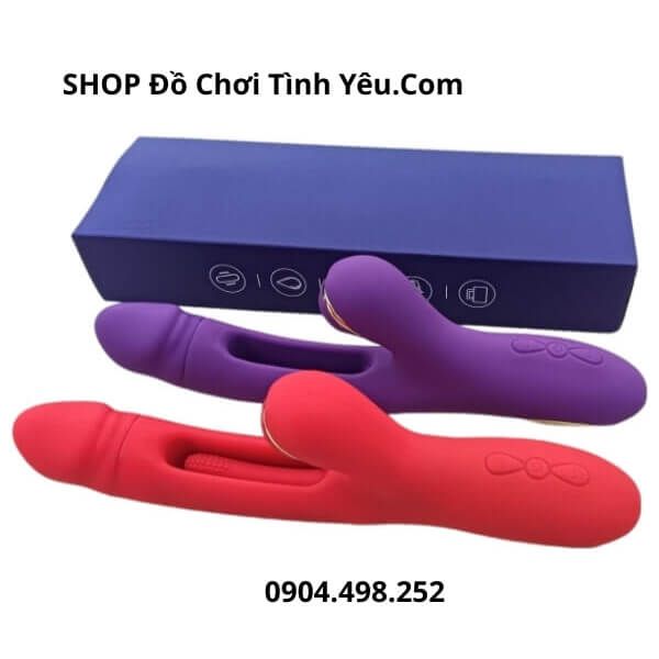 Dương Vật Giả Cầm Tay Rung Vỗ Kèm Đầu Mút Kích Thích Đa Điểm