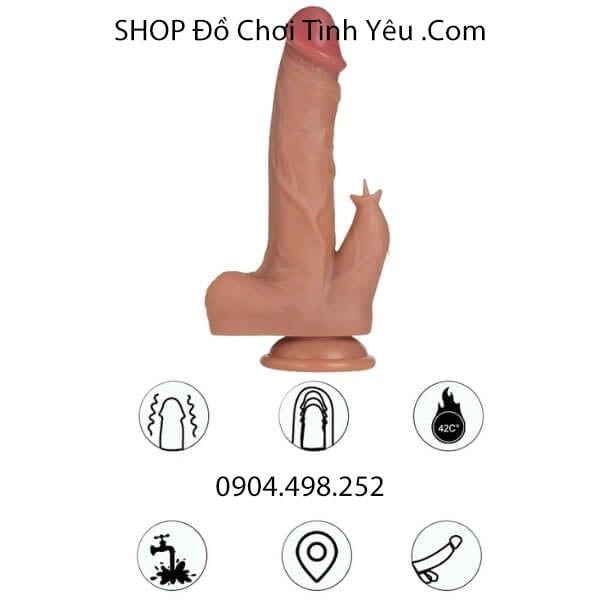 Dương Vật Giả Đế Hít Rung Thụt Có Lưỡi Liếm Điều Khiển Từ Xa