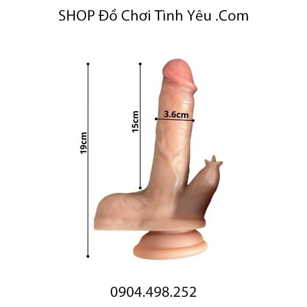 Dương Vật Giả Đế Hít Rung Thụt Có Lưỡi Liếm Điều Khiển Từ Xa