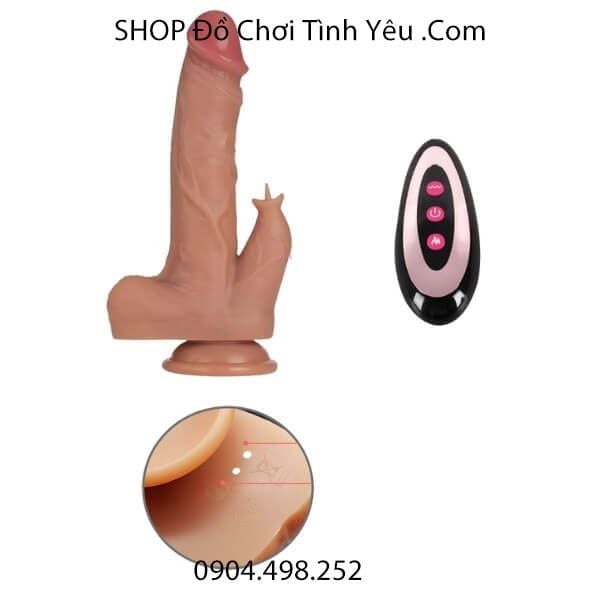 Dương Vật Giả Đế Hít Rung Thụt Có Lưỡi Liếm Điều Khiển Từ Xa