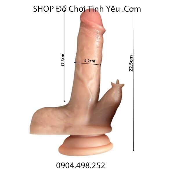 Dương Vật Giả Đế Hít Rung Thụt Có Lưỡi Liếm Điều Khiển Từ Xa