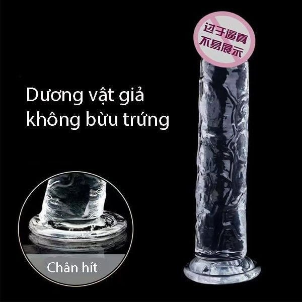 Dương vật giả hít tường trong suốt Tpe đủ size giá siêu rẻ