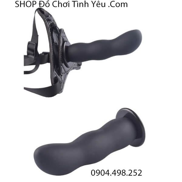 Dương Vật Giả Kèm Đai Đeo Có Thể Tháo Rời Cho Cặp Đôi Nữ Les