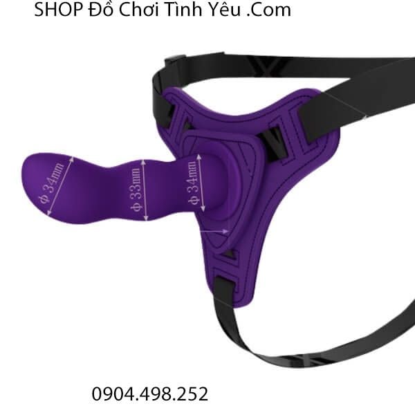 Dương Vật Giả Kèm Đai Đeo Có Thể Tháo Rời Cho Cặp Đôi Nữ Les
